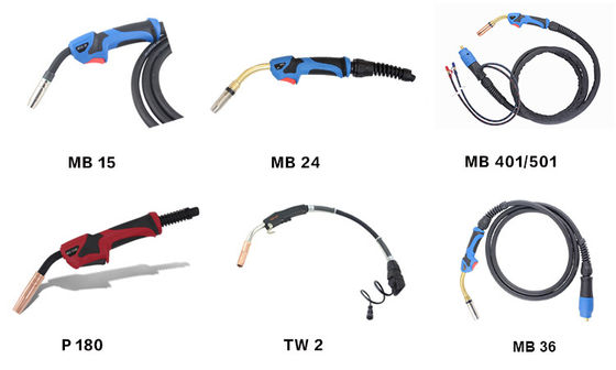 24KD gás - CO2 de refrigeração Mig Mag Welding Torch 3m 4m 5m com conector do Euro